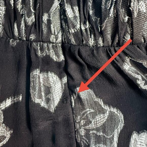 VTG Nightline Strapless Empire Waist Formal Dress Ethereal Beaded Silk Gown SZ 6 - Picture 14 of 16